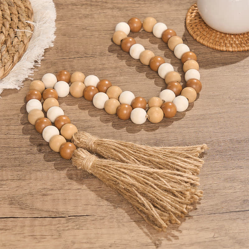 Buddha Stones Boho-Landhausstil, Perlenquasten-Akzent, Achtsames Wohnen - image 9