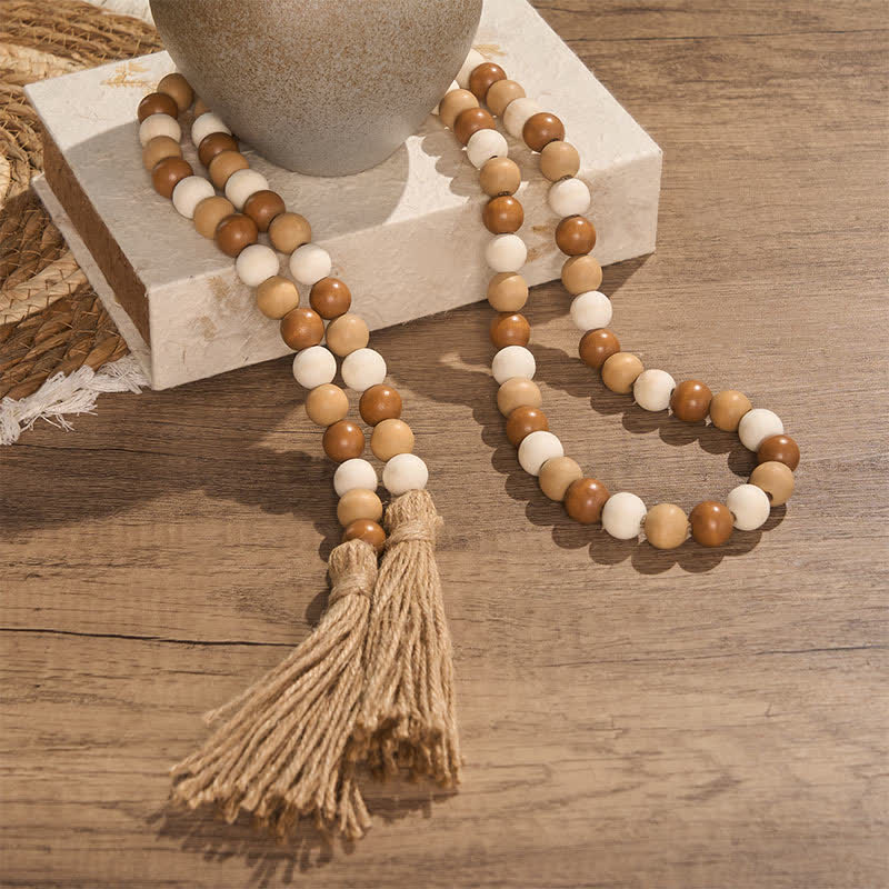 Buddha Stones Boho-Landhausstil, Perlenquasten-Akzent, Achtsames Wohnen - image 17
