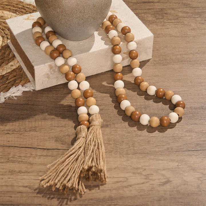 Buddha Stones Boho-Landhausstil, Perlenquasten-Akzent, Achtsames Wohnen - image 17