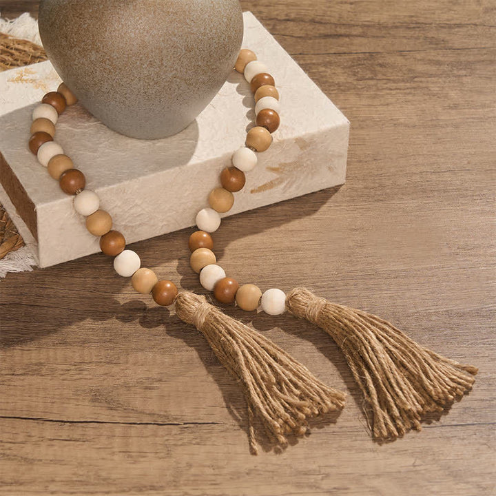 Buddha Stones Boho-Landhausstil, Perlenquasten-Akzent, Achtsames Wohnen - image 3