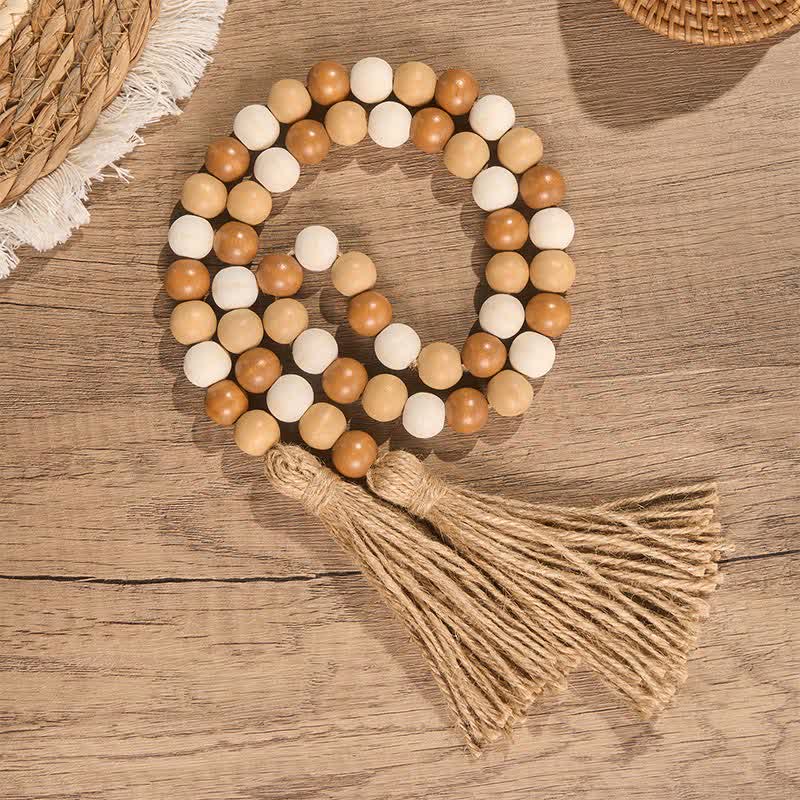 Buddha Stones Boho-Landhausstil, Perlenquasten-Akzent, Achtsames Wohnen - 100 cm - image 8