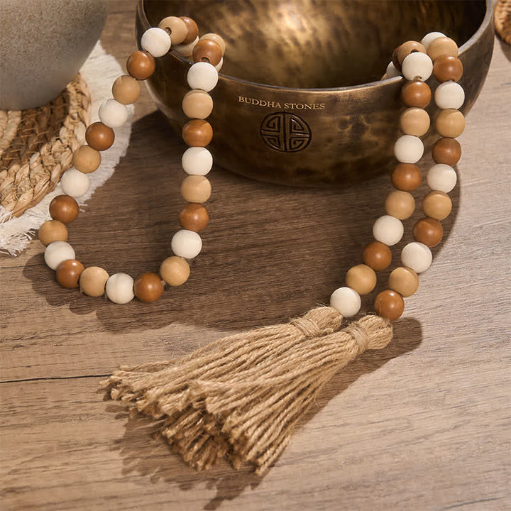 Buddha Stones Boho-Landhausstil, Perlenquasten-Akzent, Achtsames Wohnen - image 18