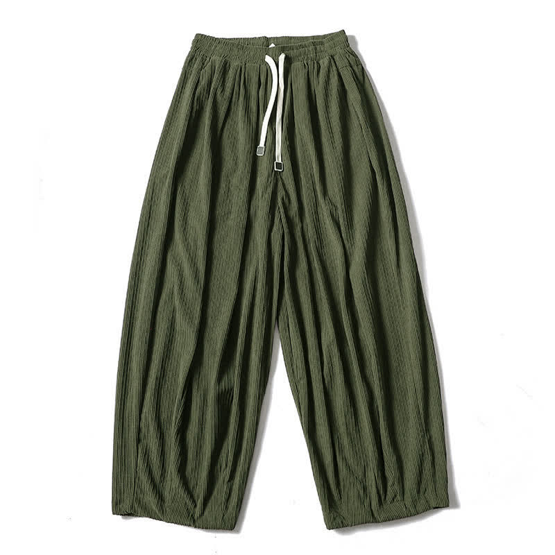 Buddha Stones Lässige Cordhose für Herren mit geradem Bein und Taschen, ideal für Herbst und Winter - Dunkelolivgrün - Fleecegefüttert - US/ UK/AU46, EU56 (5XL) - image 1