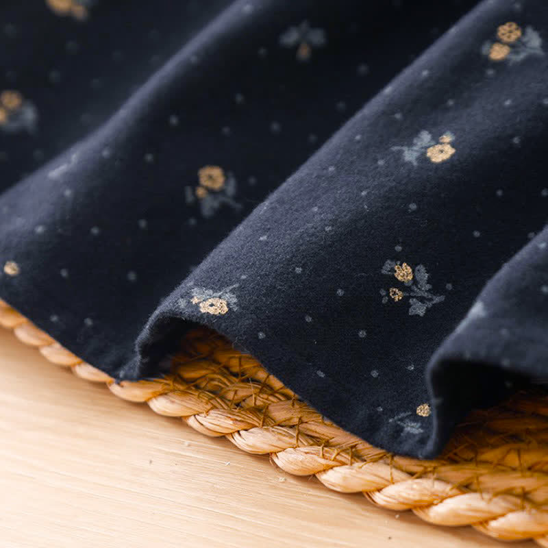 Buddha Stones Lässiger Boho-Rock mit elastischem Bund und Blumenmuster für Damen – perfekt für den Herbst! - image 9