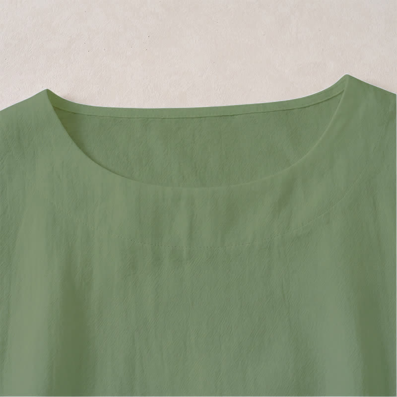 Buddha Stones Lässiges Langarm-T-Shirt mit Rundhalsausschnitt für Damen, Frühling/Herbst - image 1