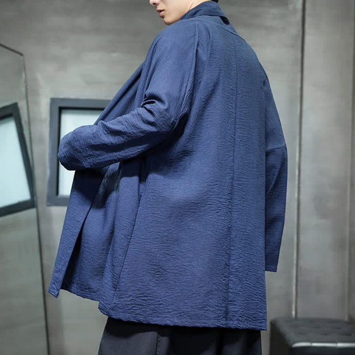 Buddha Stones Klassischer, minimalistischer Kimono für Herren mit Tasche - image 18