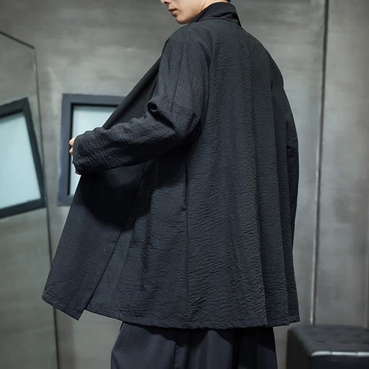 Buddha Stones Klassischer, minimalistischer Kimono für Herren mit Tasche - image 24
