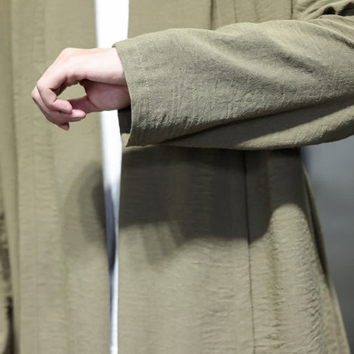 Buddha Stones Klassischer, minimalistischer Kimono für Herren mit Tasche - image 13