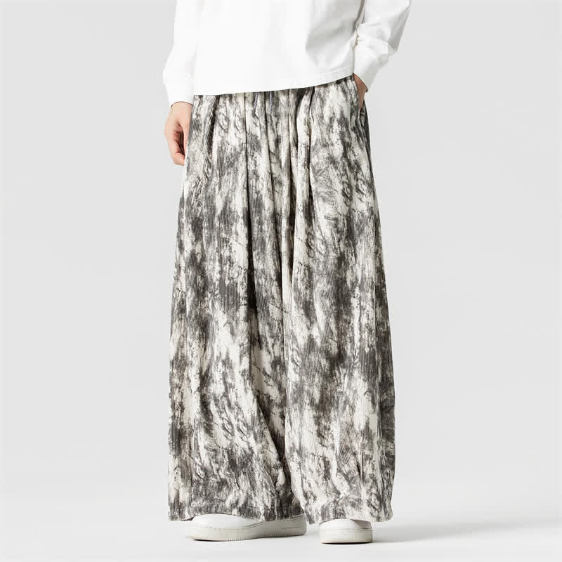 Buddha Stones Lässige, schlichte Cordhose für Herren mit Streifenmuster, geradem Bein und Taschen – ideal für Frühling und Herbst - Muschel - US/ UK/AU46, EU56 (5XL) - image 0