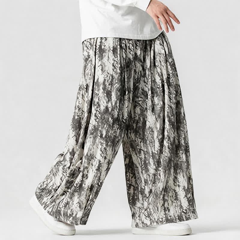 Buddha Stones Lässige, schlichte Cordhose für Herren mit Streifenmuster, geradem Bein und Taschen – ideal für Frühling und Herbst - image 1
