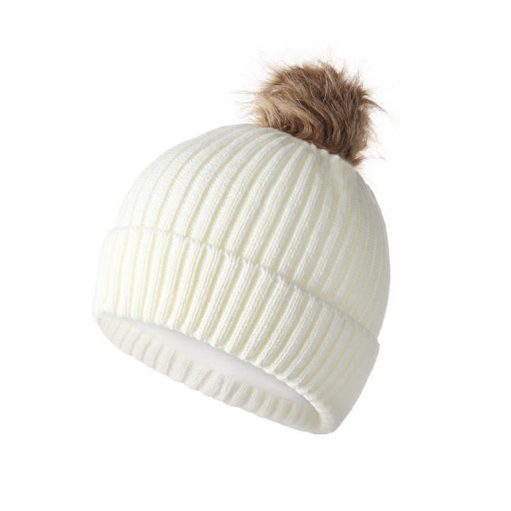 Buddha Stones Herbst/Winter: Gerippter Strickschal mit Bommel, Mütze und Handschuhe für Damen - image 14