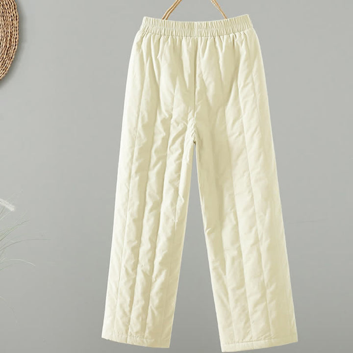 Buddha Stones Lässige, einfarbige Knöchelhose für Damen – gerades Bein, mit Taschen – für Herbst und Winter - image 11