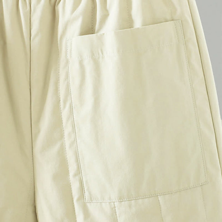Buddha Stones Lässige, einfarbige Knöchelhose für Damen – gerades Bein, mit Taschen – für Herbst und Winter - image 15
