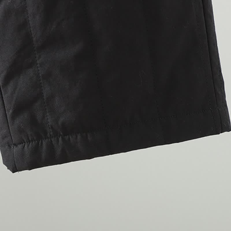 Buddha Stones Lässige, einfarbige Knöchelhose für Damen – gerades Bein, mit Taschen – für Herbst und Winter - image 9