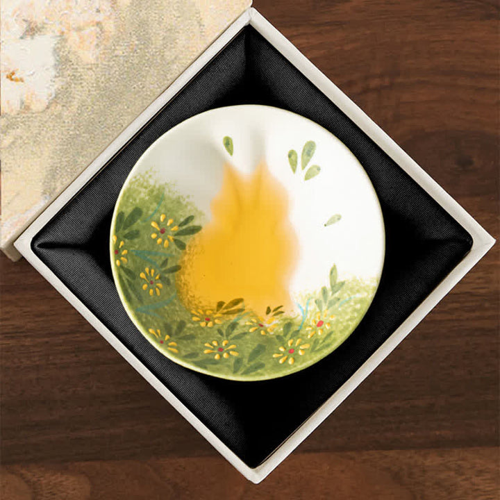 Buddha Stones Handbemalte Keramik-Teetasse mit Katzen- und Blumenmuster, 30 ml - image 41