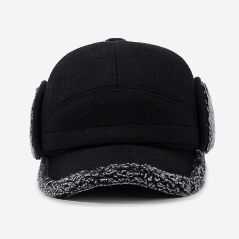 Buddha Stones Wintermütze mit Plüschbesatz und Ohrenklappe im Baseball-Stil für Herren - image 3