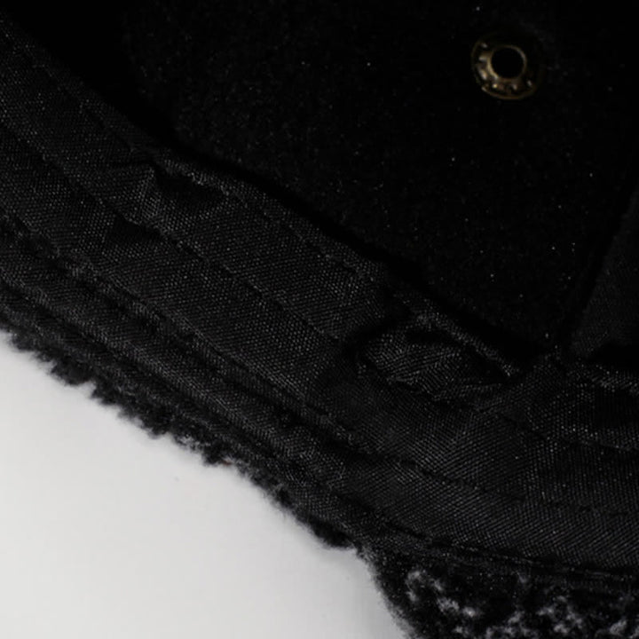 Buddha Stones Wintermütze mit Plüschbesatz und Ohrenklappe im Baseball-Stil für Herren - image 8