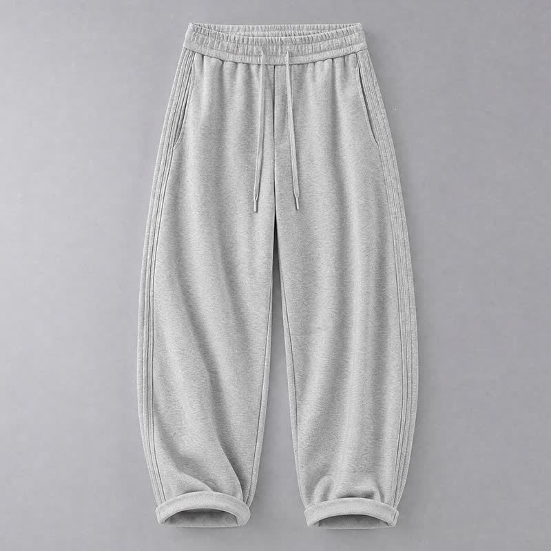 Buddha Stones Lässige lange Herrenhose mit Kordelzug und Taschen für Herbst und Winter - Dunkelgrau - US/ UK/AU42, EU52 (3XL) - image 0