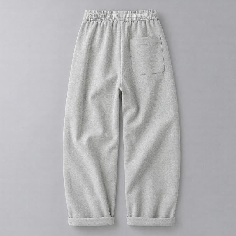 Buddha Stones Lässige lange Herrenhose mit Kordelzug und Taschen für Herbst und Winter - image 1