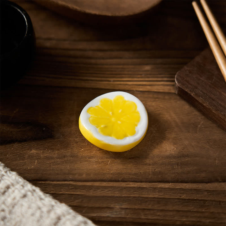 Buddha Stones Mini-Essstäbchenhalter aus Keramik in Fruchtform - image 9