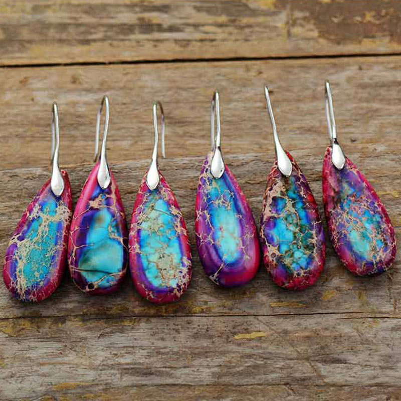 Buddha Stones Kaiserstein-Kristall-Glücksohrringe - image 9