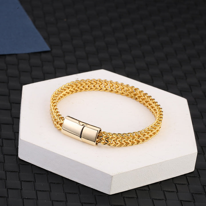 Buddha Stones, Fischschuppen-Magnetschnalle, Balance-Armband aus Titanstahl - image 12
