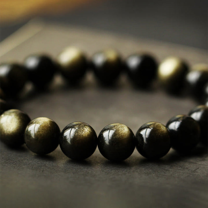 Armband mit Buddha Stonesn, 925er-Sterlingsilber, chinesisches Sternzeichen, Natal-Buddha, natürlicher Goldglanz, Obsidian-Bernstein, Reichtumsschutz-Armband - image 13