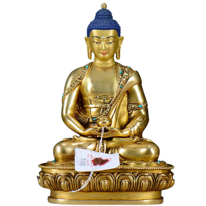 Buddha Shakyamuni Mitgefühl Kupfer Statue Dekoration - image 14