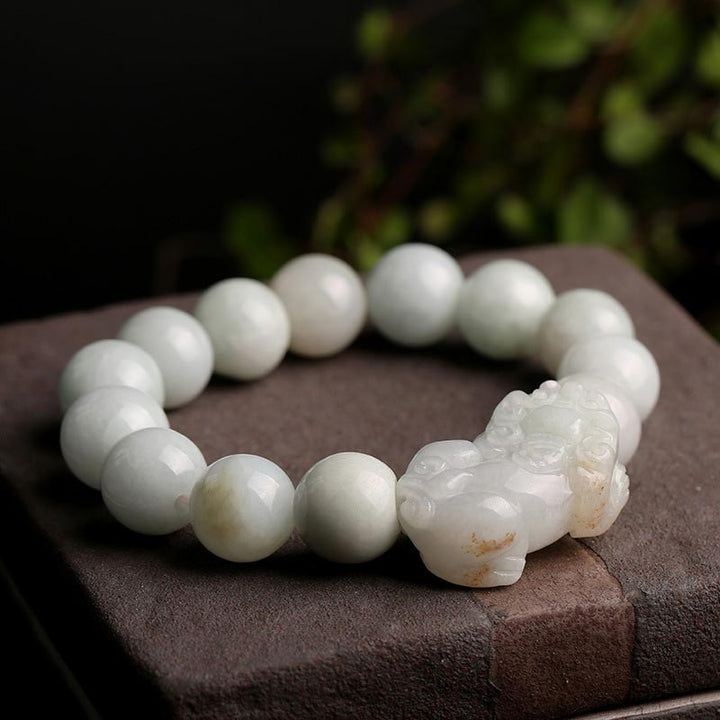 Buddha Stones Fengshui Reichtum Wohlstand Jade PiXiu Glücksarmband