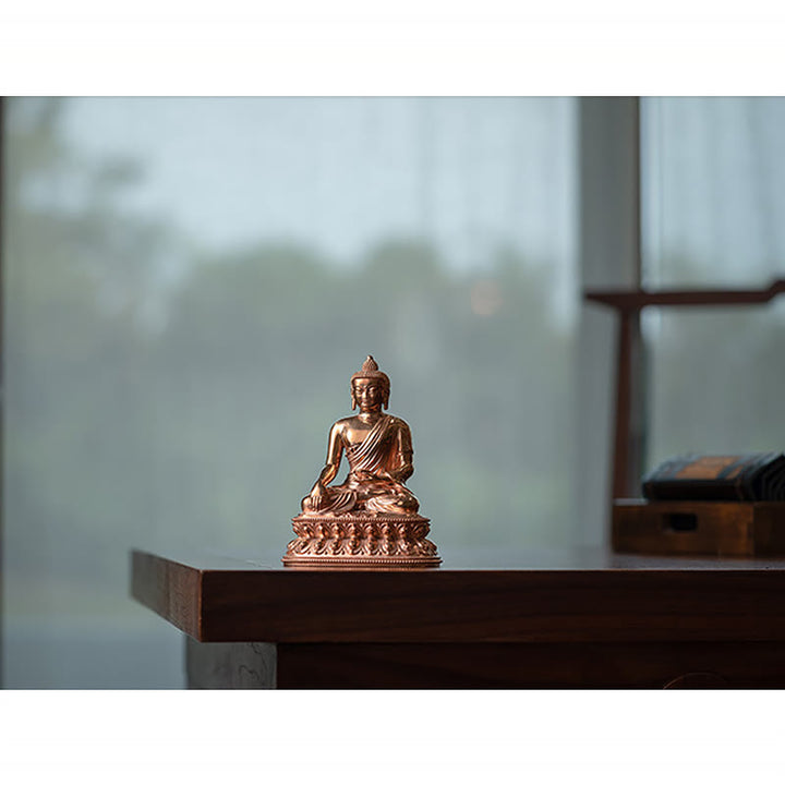 Gautama Shakyamuni Buddha Figur Serenity Kupfer Statue Home Dekoration - image 12