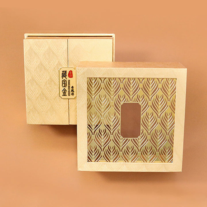 Retro-Schmuckaufbewahrungsbox mit Federmuster, Geschenkbox - image 2