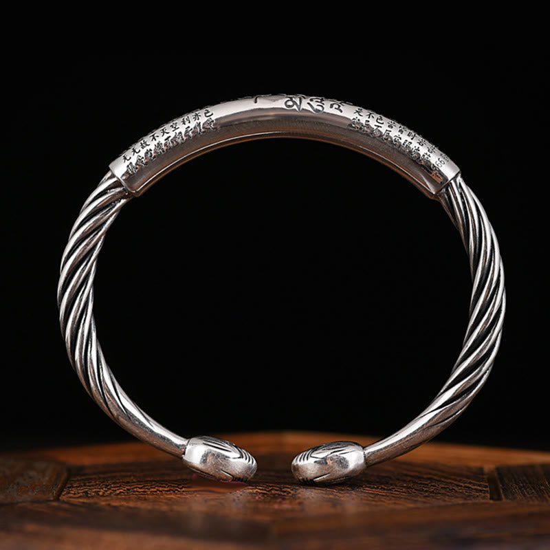 Buddha Stones, tibetisches Om Mani Padme Hum Herz-Sutra-Reinheits-Manschettenarmband - image 7