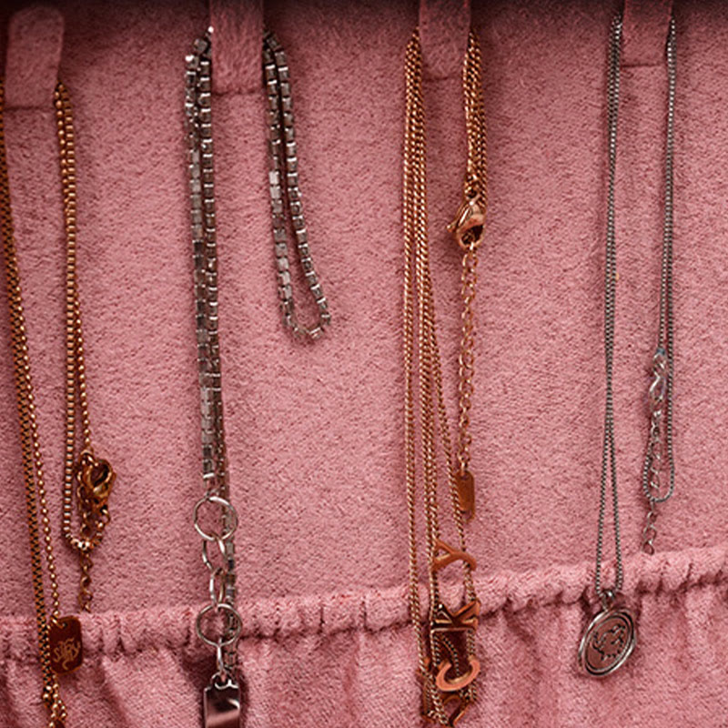 Buddha Stones, schlichtes Design, Schmuckkästchen, Organizer, zweilagige Schmuck-Aufbewahrungsbox, Flanell-Box mit Schloss - image 11