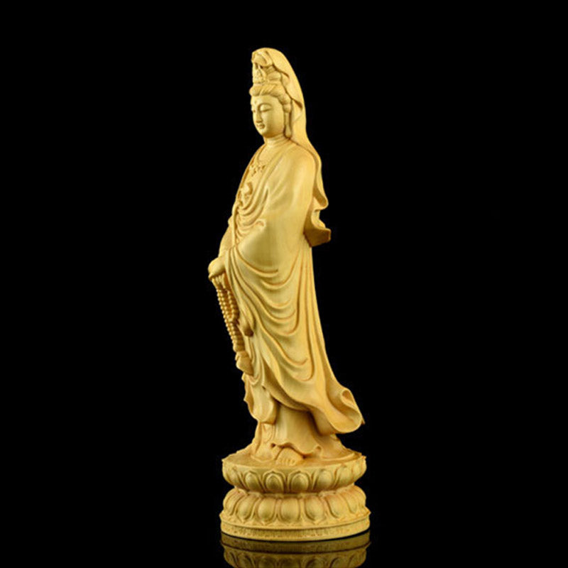 Buddha Stones Avalokitesvara Buchsbaum Segen Heimdekoration