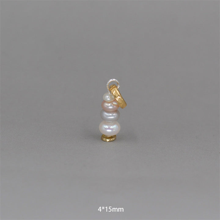 Buddha Stones Zen Cairn Labradorit Verschiedene Kristalle Calm Anhänger Halskette - Perle & 925 Sterling Silber Anhänger 4*15mm - image 31