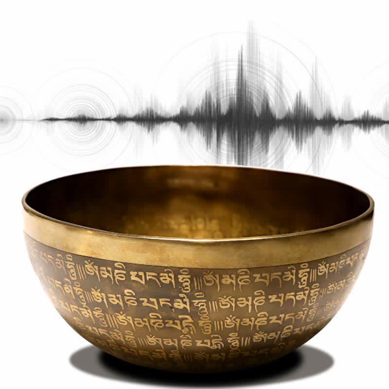 Handgefertigte Sutra-Klangschale für Heilung und Meditation. Klangschalen-Set mit positiver Energie - image 6