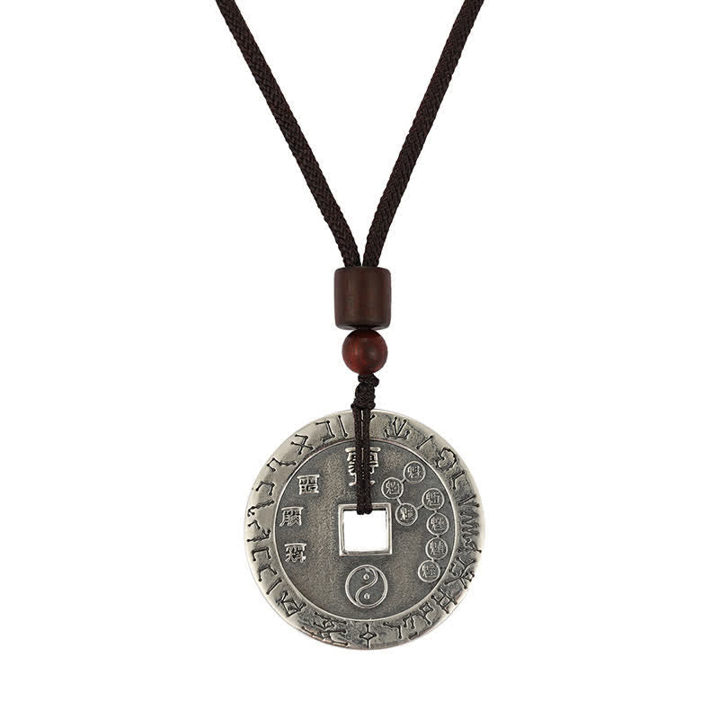 Buddha Stones, Bagua-Yin-Yang-Kupfermünze, Stern-Balance-Energie-Halskettenanhänger - image 9