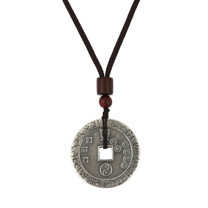 Buddha Stones, Bagua-Yin-Yang-Kupfermünze, Stern-Balance-Energie-Halskettenanhänger - image 9