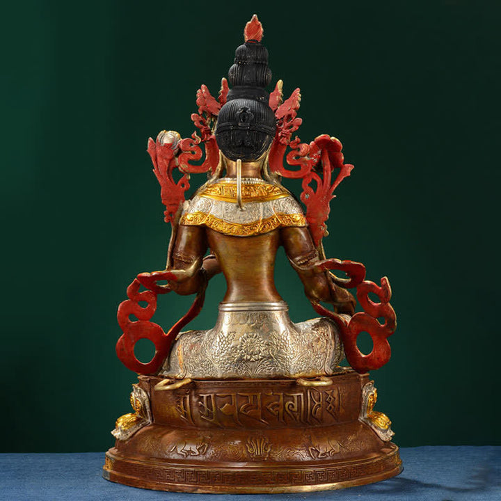 Bodhisattva Green Tara Hope Kupferstatue Dekoration - image 7