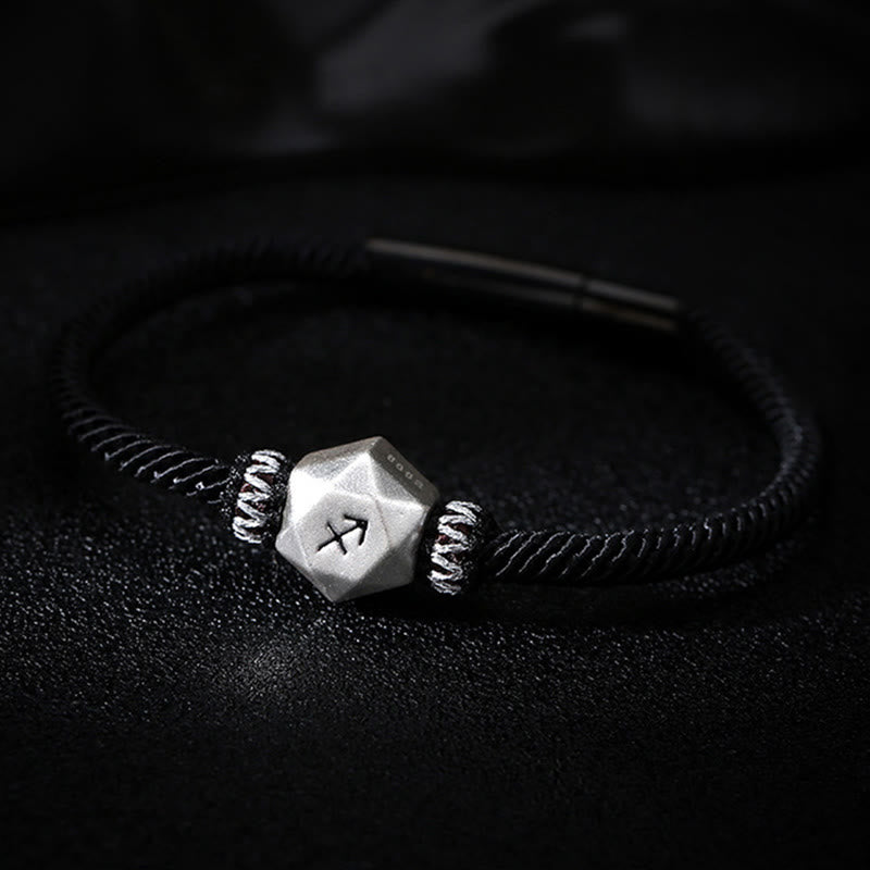 Buddha Stones 999 Sterling Silber 12 Sternbilder des Tierkreises Schutz Handgefertigtes Schnurarmband - image 17