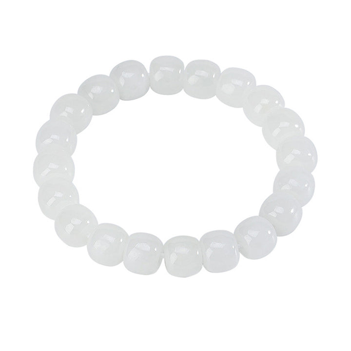 Buddha Stones Hetian Weiß Jade Glücks-Segen-Armband - image 7
