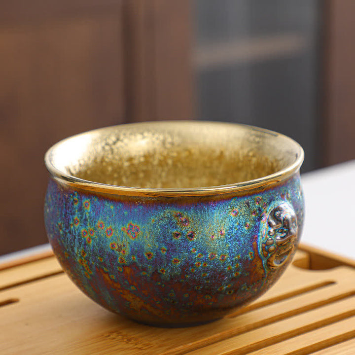 Bunte Teetasse aus Keramik mit Buddha Stonesn - image 17