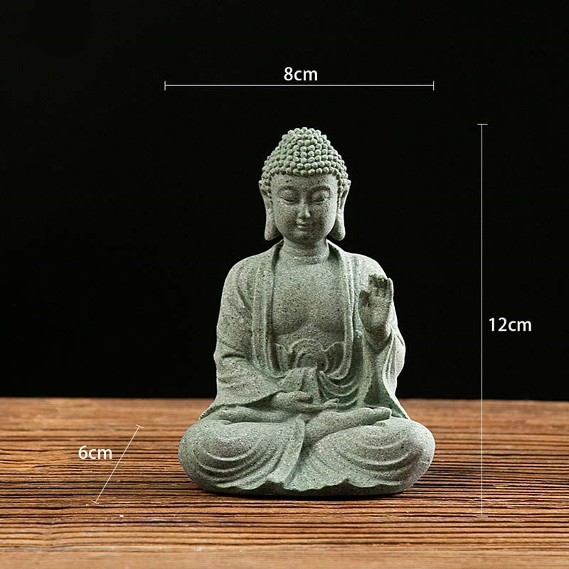 Tibetische Meditation Kontemplation Buddha Gelassenheit Mitgefühl Statue Figur Dekoration - Meditation 8*6*12cm - image 2