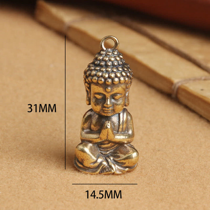 Buddha Mitgefühl Kupfer Schlüsselanhänger Anhänger Dekoration - image 6