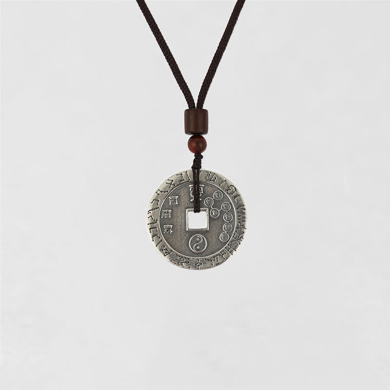 Buddha Stones, Bagua-Yin-Yang-Kupfermünze, Stern-Balance-Energie-Halskettenanhänger - image 14