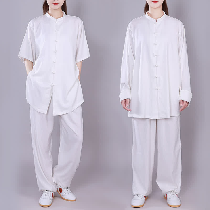 Tai Chi Qigong Meditation Gebet Spirituelle Zen Praxis Unisex Baumwoll-Leinen-Kleidungsset - image 1