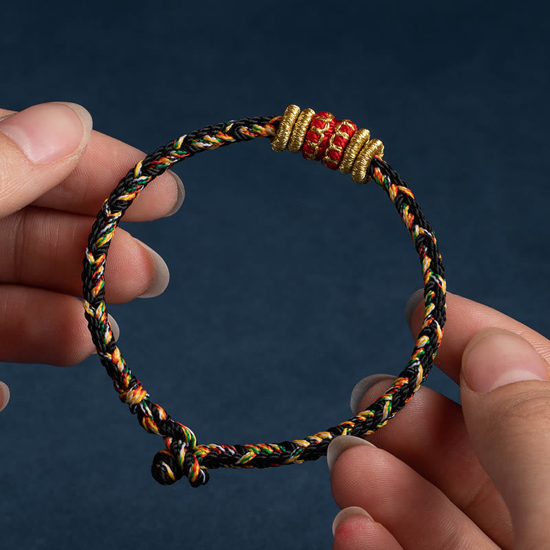 Handgefertigtes Armband aus geflochtenen Buddha Stones aus Tibet – Symbol für Glück und Stärke - image 19