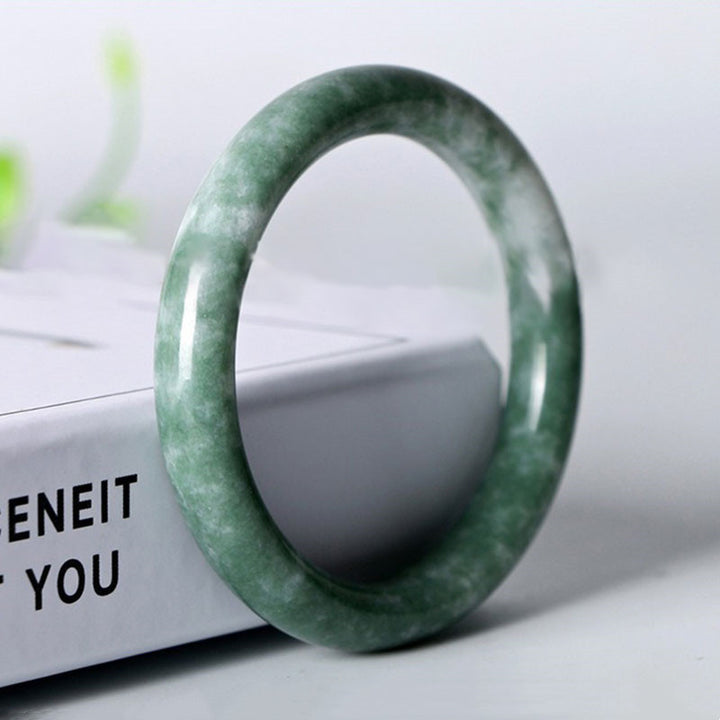 Armreif mit Buddha Stonesn, natürlichem Jade, Glück, Fülle - image 9