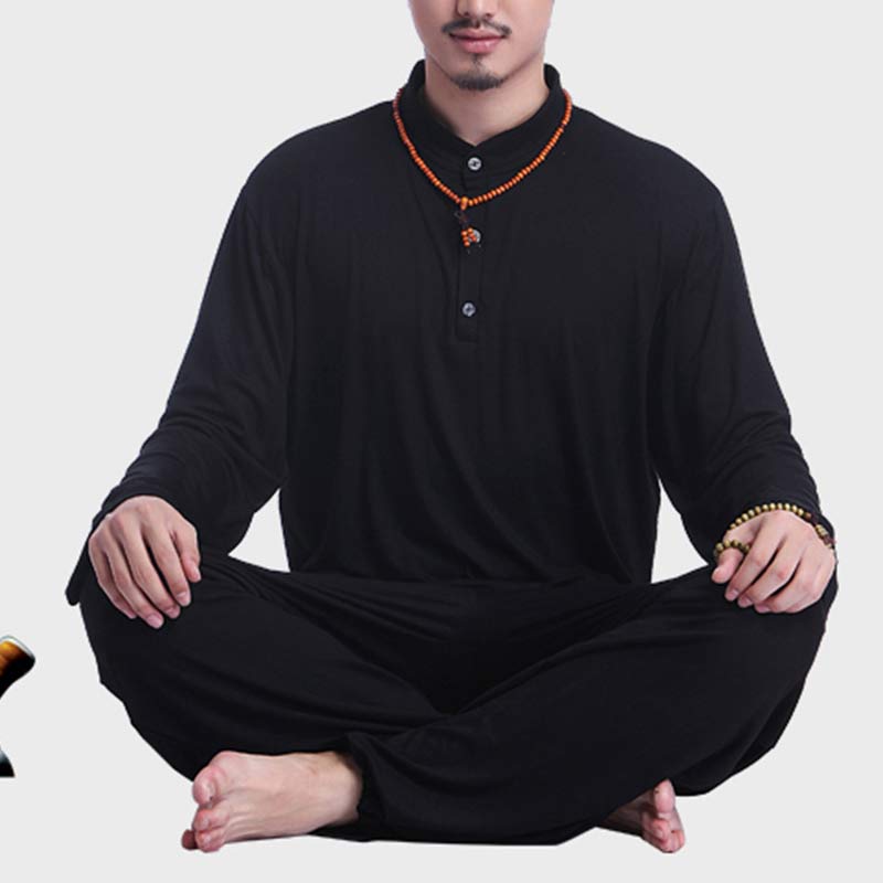 Buddha Stones, Meditation, Gebet, spirituell, Zen, Tai Chi, Praxis, Yoga, Kleidung, Herren-Set - image 23