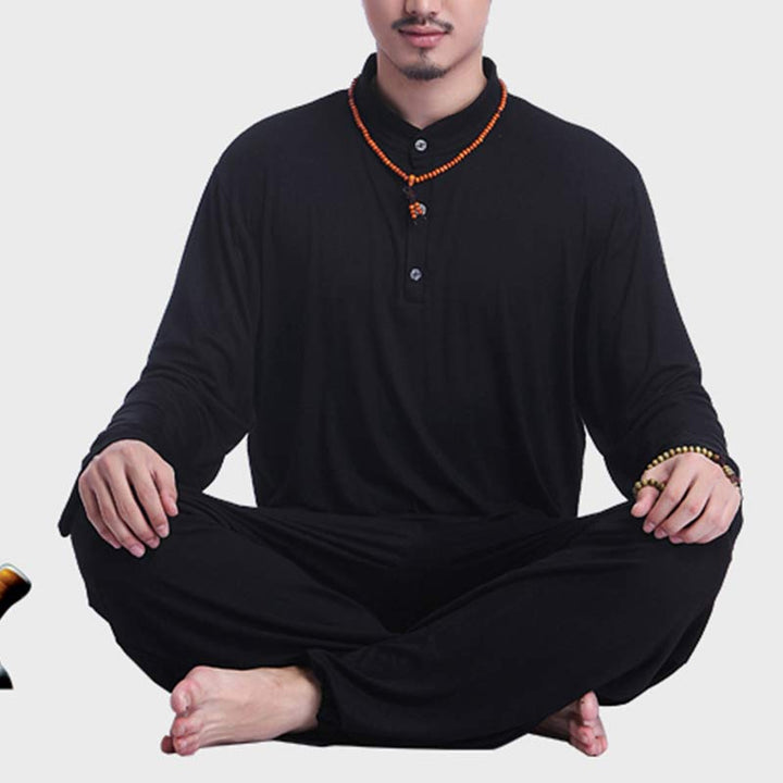 Buddha Stones, Meditation, Gebet, spirituell, Zen, Tai Chi, Praxis, Yoga, Kleidung, Herren-Set - image 23